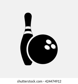 Ball and Pin of Bowling.