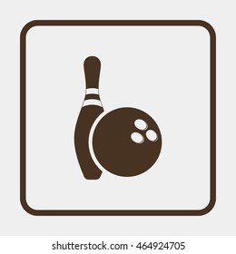 Ball and Pin of Bowling.