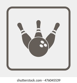 Ball and Pin of Bowling.