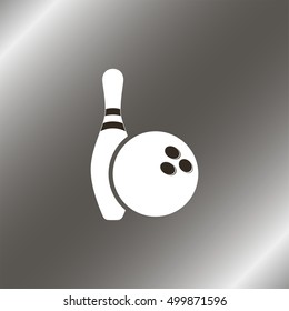 Ball and Pin of Bowling.