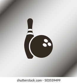 Ball and Pin of Bowling.