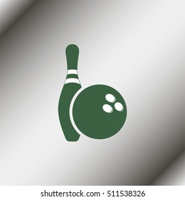 Ball and Pin of Bowling.