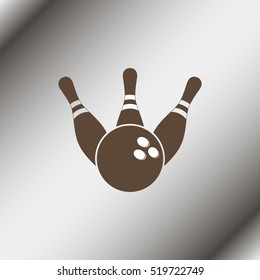 Ball and Pin of Bowling.