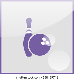 Ball and Pin of Bowling.