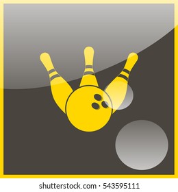Ball and Pin of Bowling.