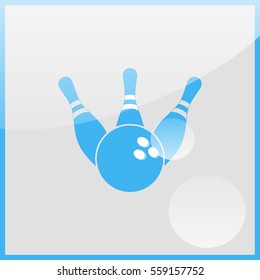 Ball and Pin of Bowling.