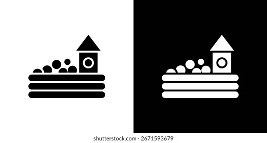Ball pit icon. graphic design vector symbols pack
