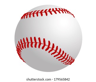 a ball to play baseball on a white background