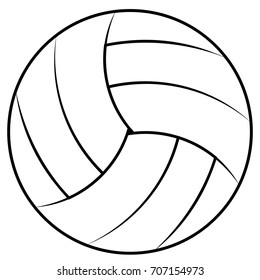 Ball Playing Beach Volleyball Vector Volleyball Stock Vector (Royalty ...