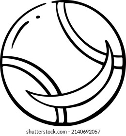 Pelota para jugar con la mano de perro dibujar ilustraciones vectoriales arte