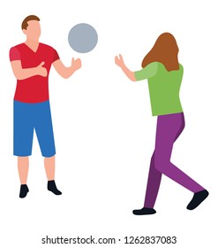 Ball playing flat icon design 