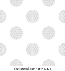 Ball for playing golf pattern seamless flat style for web vector illustration