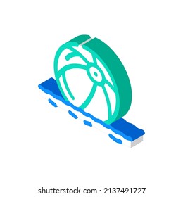 ball for playing in sea isometric icon vector. ball for playing in sea sign. isolated symbol illustration