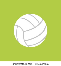 Ball for playing volleyball. IN THE LIGHT OF GREEN LIGHT