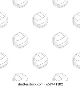 Ball for playing volleyball pattern seamless flat style for web vector illustration