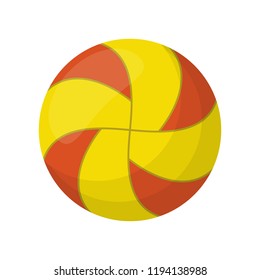 Ball for playing volleyball or water polo isolated on white