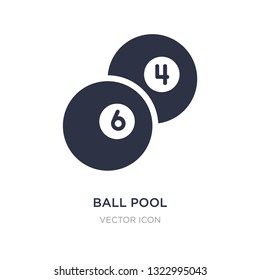 ball pool icon on white background. Simple element illustration from Sports concept. ball pool sign icon symbol design.