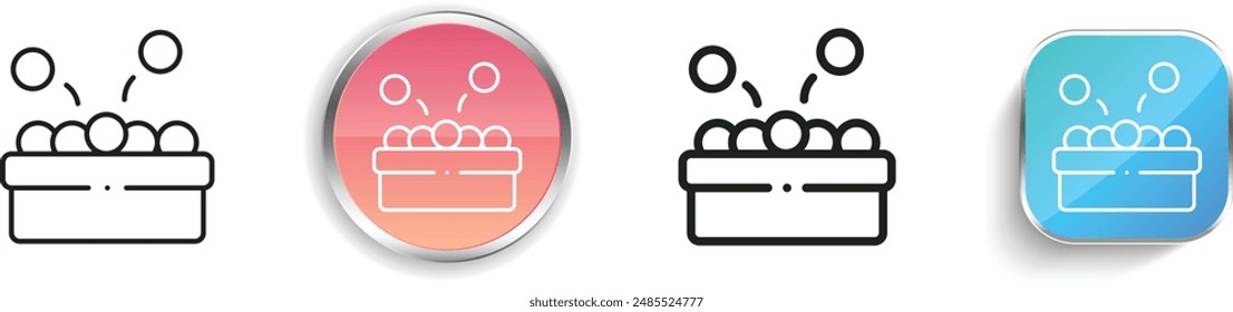 ball pool icon. Thin Linear, Regular and Button Style Design Isolated On White Background