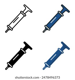 Ball Pump icon represents a device used to inflate sports balls to the proper pressure.