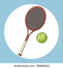 ball and racket tennis