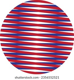 Ball of red and blue lines; globe; circle; lines; weave; logo; design; abstract; geometric