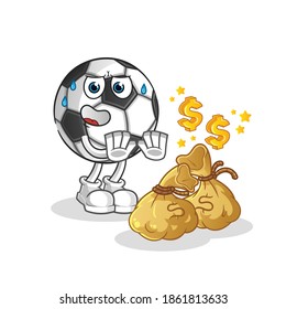ball refuse money illustration. character vector