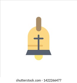 Ball, Ring, Easter, Holiday  Flat Color Icon. Vector icon banner Template