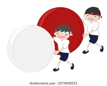 Ball Rolling Race in Sports festival