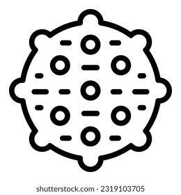 Ball rubber icon outline vector. Pet care. Animal accessory