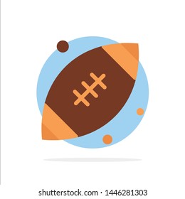 Ball, Rugby, Sports, Ireland Abstract Circle Background Flat color Icon