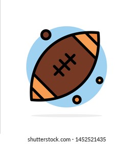 Ball, Rugby, Sports, Ireland Abstract Circle Background Flat color Icon