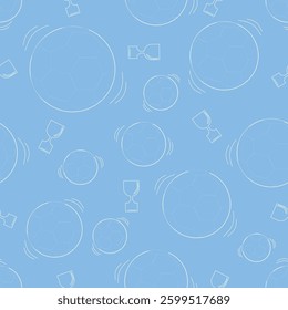 Ball seamless pattern background. Football illustration pattern. Ball background. Perfect for fabrics, textile, wallpaper, and decor. SSTKbackgrounds