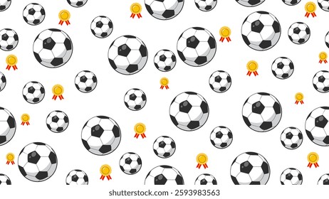 Ball seamless pattern background. Ball illustration pattern. Ball background. Perfect for fabrics, textile, wallpaper, and decor. SSTKbackgrounds