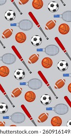 Ball seamless pattern background. Ball illustration pattern. Ball background. Perfect for fabrics, textile, wallpaper, and decor. SSTKbackgrounds