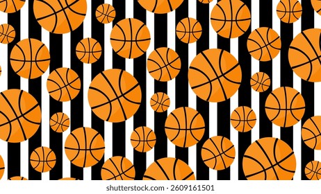 Ball seamless pattern background. Ball illustration pattern. Ball background. Perfect for fabrics, textile, wallpaper, and decor. SSTKbackgrounds