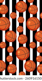 Ball seamless pattern background. Ball illustration pattern. Ball background. Perfect for fabrics, textile, wallpaper, and decor. SSTKbackgrounds