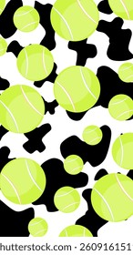 Ball seamless pattern background. Ball illustration pattern. Ball background. Perfect for fabrics, textile, wallpaper, and decor. SSTKbackgrounds