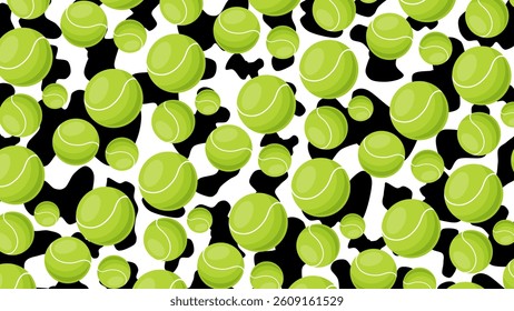 Ball seamless pattern background. Ball illustration pattern. Ball background. Perfect for fabrics, textile, wallpaper, and decor. SSTKbackgrounds