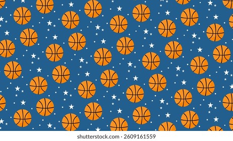 Ball seamless pattern background. Ball illustration pattern. Ball background. Perfect for fabrics, textile, wallpaper, and decor. SSTKbackgrounds