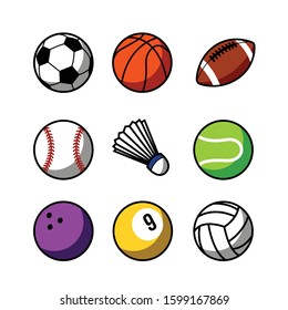 ball set vector design for icon