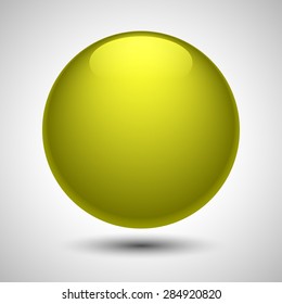 Ball shape design can be used like button or as part of other creative designs. Editable vector with several layers. Eps 10