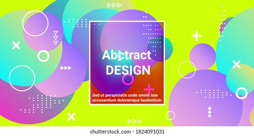 Ball shape gradients.  Creative geometric wallpaper. Vector 3d illustration.  Magazine style. Vector clip art.