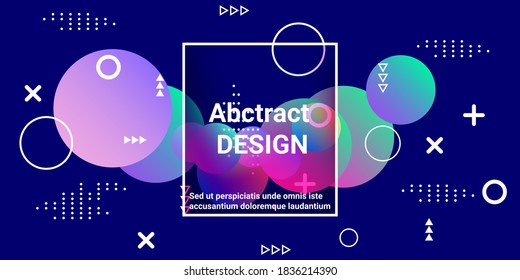 Gradientes de forma de bola.  Papel geométrico creativo. Ilustración vectorial 3d.  Resumen de diseño de fondo geométrico.