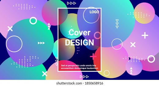 Ball shape gradients.  Creative geometric wallpaper. Vector 3d illustration.  Magazine style. Vector clip art.
