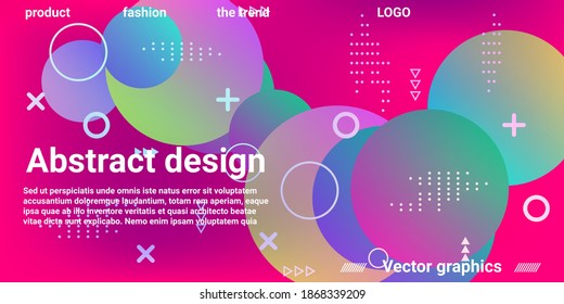 Ball shape gradients.  Creative geometric wallpaper. Vector 3d illustration.  Abstract geometric background design.