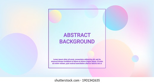 Ball shape gradients. Futuristic abstract background. Bright gradient. Vector 3d illustration. Background picture with balls for banner, poster, cover design.