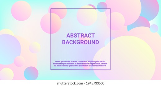 Ball shape gradients. Futuristic abstract background. Bright gradient. Vector geometric illustration.  3d. Background picture with balls for banner, poster, cover design.