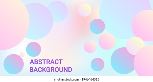 Ball shape gradients. Futuristic abstract background. Bright gradient. Vector geometric illustration. Background picture with balls for banner, poster, cover design.