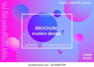 Ball shape gradients. Futuristic abstract background. Bright gradient. Vector geometric illustration. Background picture with balls for banner, poster, cover design.