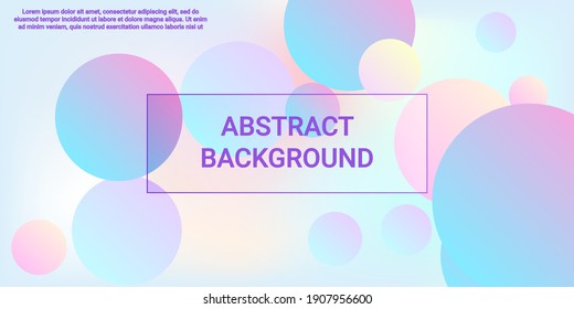 Ball shape gradients. Modern design of coatings. Bright gradient. Vector geometric illustration. Background picture with balls for banner, poster, cover design.